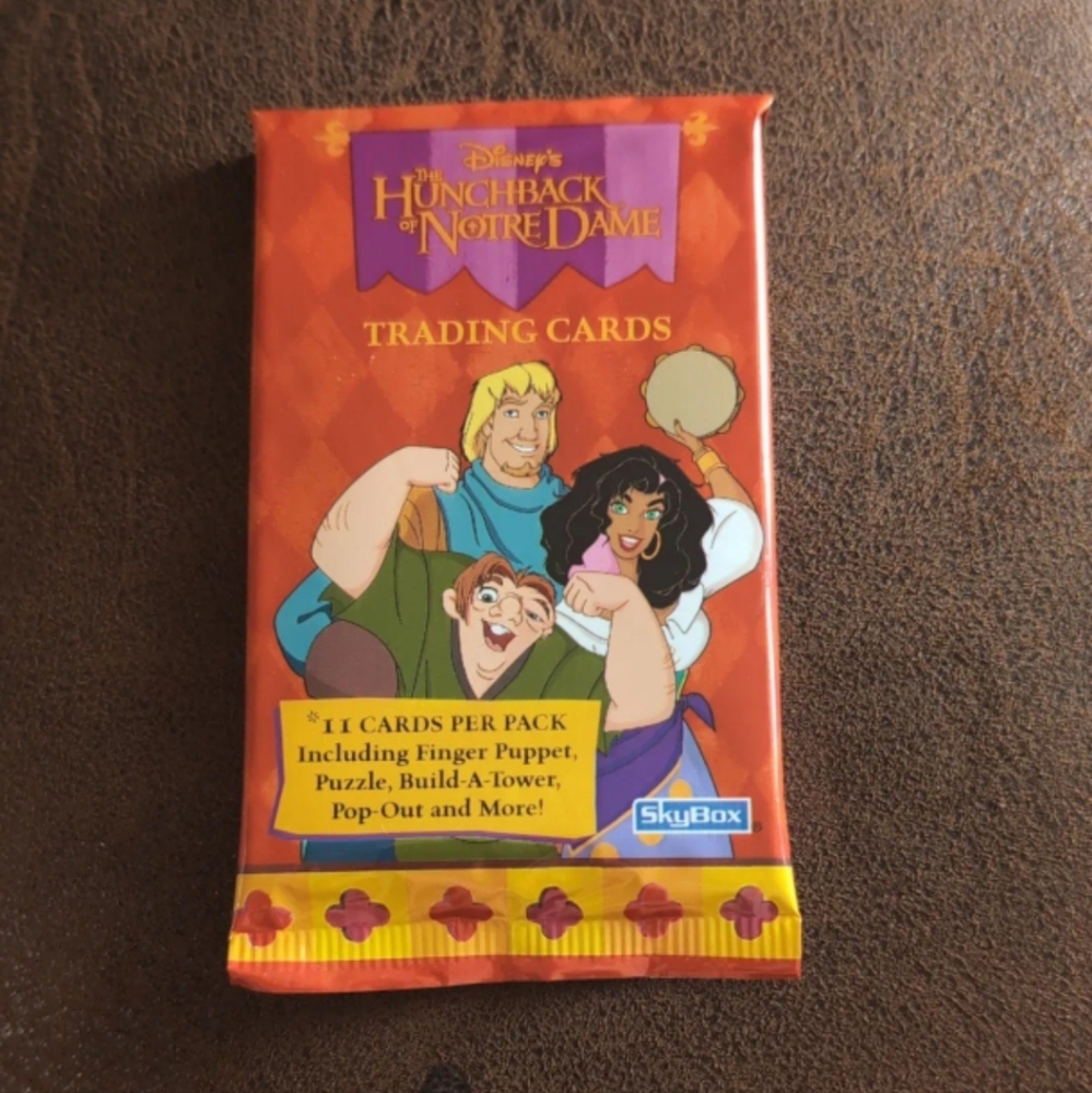 Disney Hunchback Of Notre Dame Vintage Trading Cards Pack